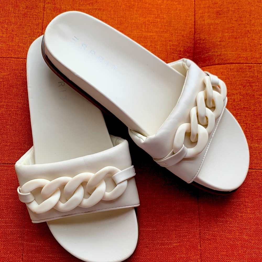 Esprit Cream Link Summer Sandals~ Size 8
